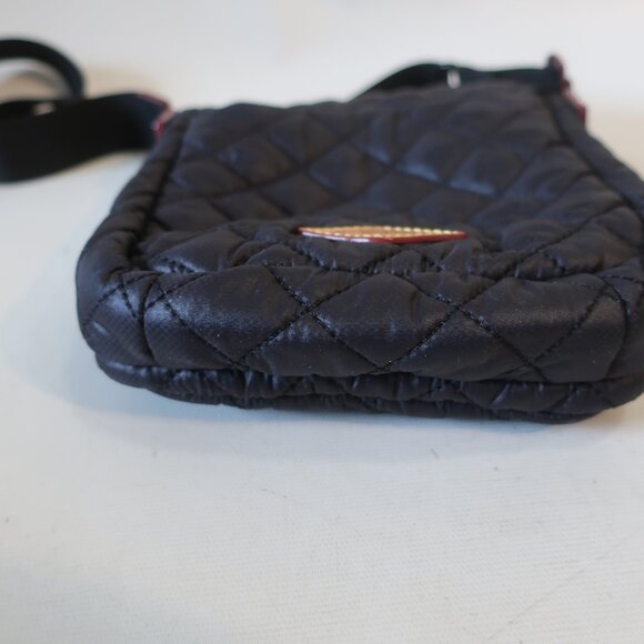 Womens MZ Wallace Metro Black Quilted Nylon Mini Crossbody Bag - Picture 8 of 10